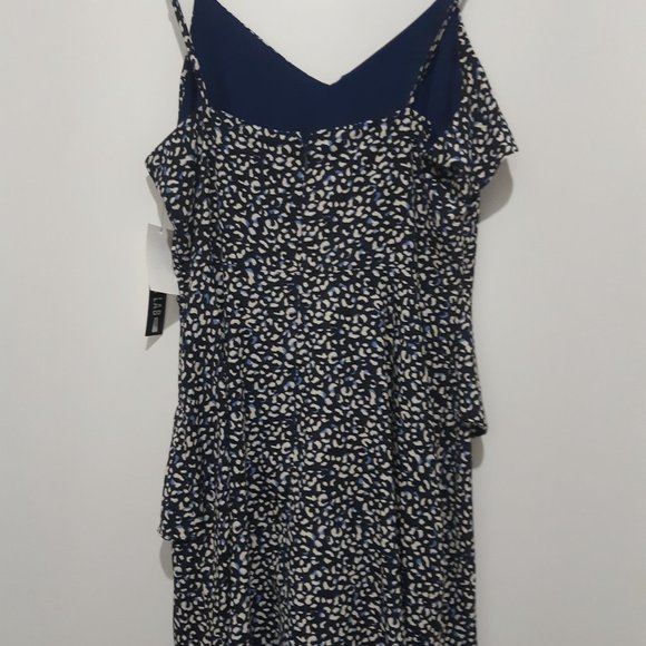 Design Lab Blue Printed Dress - M (NWT) - Picture 2 of 2